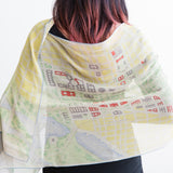 Historic Map of Washington Silk Scarf