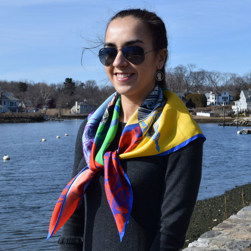 Capital Landmarks Art Scarf