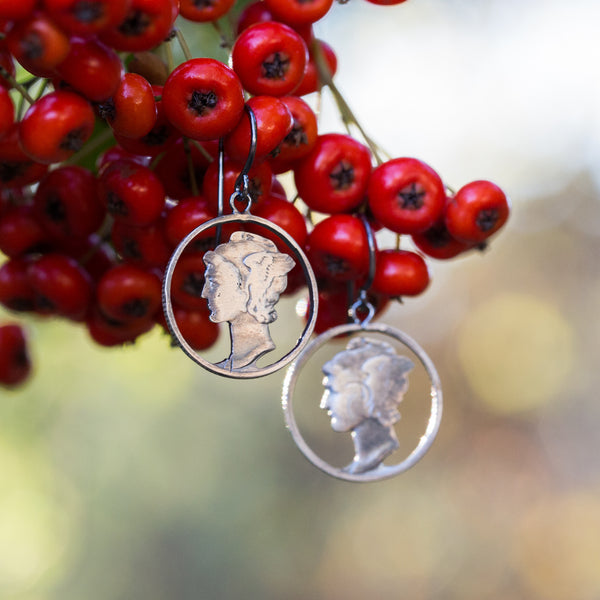 Circled Mercury Dime Hoops