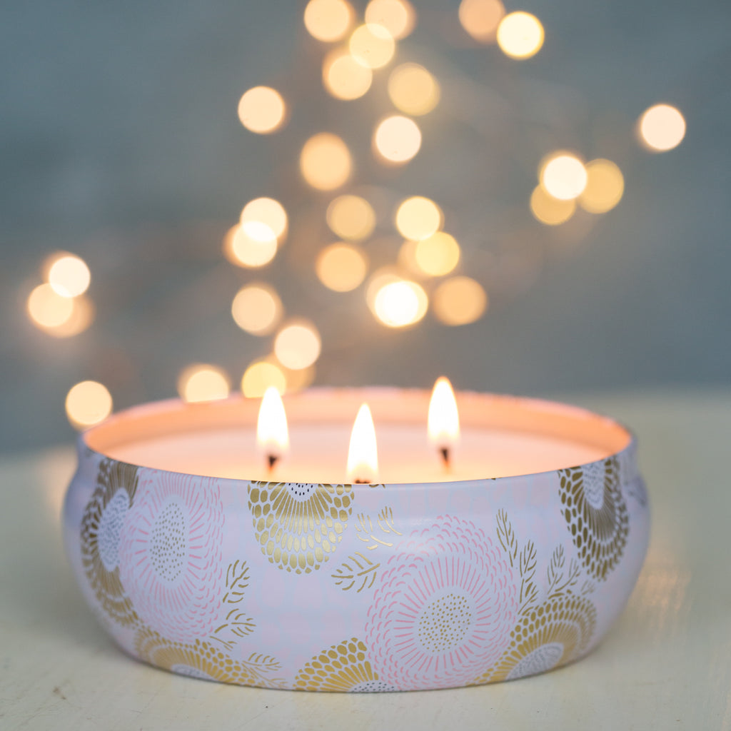 Candle 12 Oz. Triple Wick Panjore Lychee