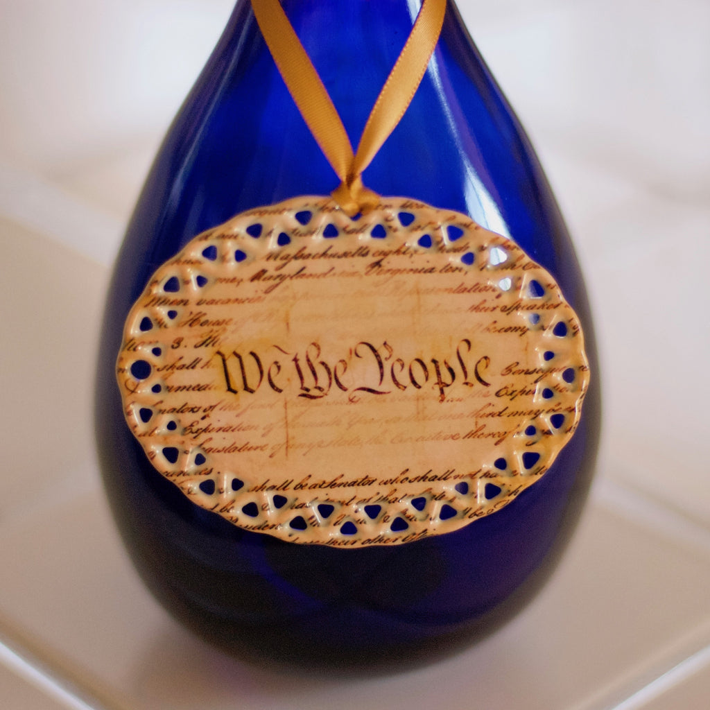 We the People Ceramic Ornament