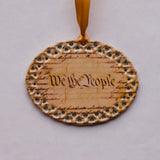 We the People Ceramic Ornament