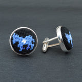 Democrat Silver Plated Cuff Links