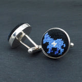 Democrat Silver Plated Cuff Links