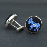 Democrat Silver Plated Cuff Links