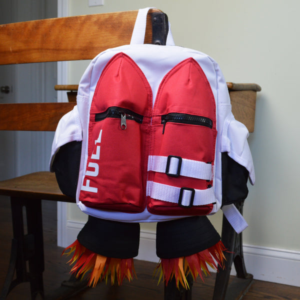 Inflatable rocket backpack top