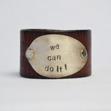 We Can Do It! Leather Cuff