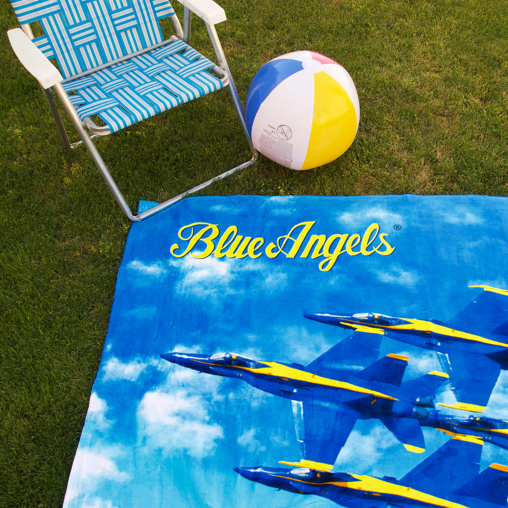 Blue Angels Beach Blanket