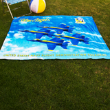 Blue Angels Beach Blanket