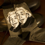 Albert Einstein Portrait Crew Socks