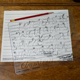 Uppercase Cursive Stencil