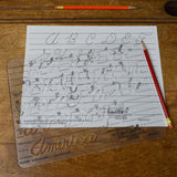 Uppercase Cursive Stencil