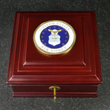 U.S. Air Force Medallion Wooden Box