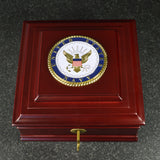 U.S. Navy Medallion Wooden Box