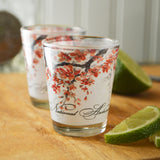 Cherry Blossom Shot Glass: Set of 2