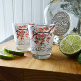 Cherry Blossom Shot Glass: Set of 2