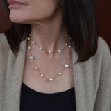 34-inch Swarovski Glass Pearl Necklace
