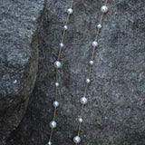 34-inch Swarovski Glass Pearl Necklace