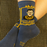 RBG Hero Gold Frame Crew Socks