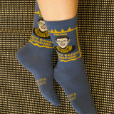 RBG Hero Gold Frame Crew Socks