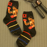 Float Like A Butterfly, Sting Like A Bee Crew Socks