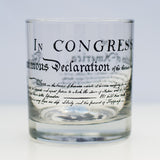 Declaration of Independence Rocks Glass