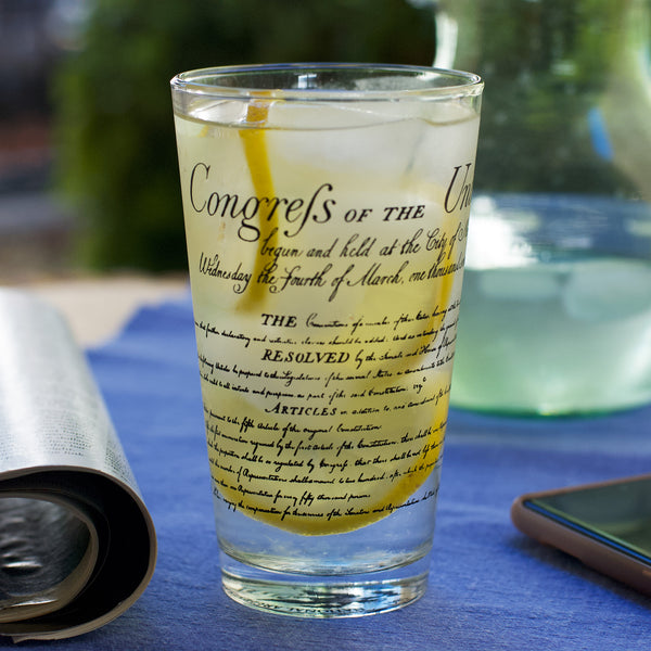 Bill of Rights Pint Glass