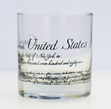 Bill of Rights Rocks Glass