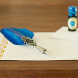 Turquoise Feather Pen
