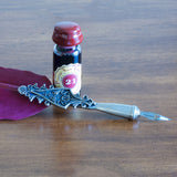 Dark Red Feather Pen