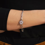 Cherry Blossom Charm Chain Bracelet
