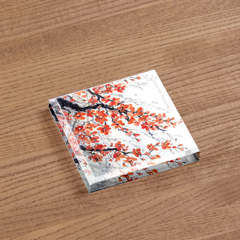 Cherry Blossom Acrylic Paperweight