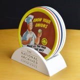 Vintage Poster Coaster Set