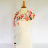 Cherry Blossom Silk Scarf