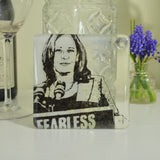 Vice President Harris Fused Glass Coaster