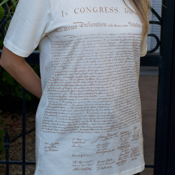 declaration of independence tee shirts
