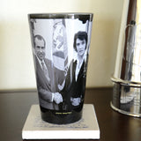 Elvis Nixon Glass Pint Handshake