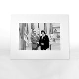 Elvis Nixon Matted Print