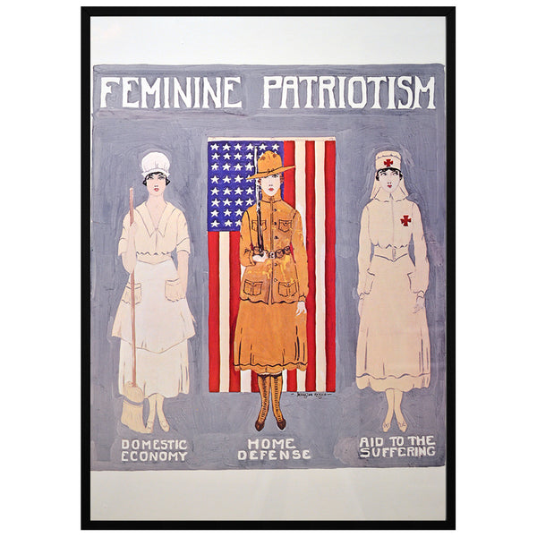 Feminine Patriotism Poster