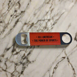 All American - The Power of Sports Leatherette Barback Bottle Opener