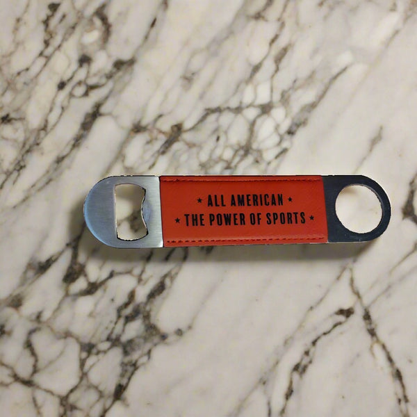 All American - The Power of Sports Leatherette Barback Bottle Opener