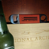 All American - The Power of Sports Leatherette Barback Bottle Opener