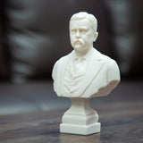 Theodore Roosevelt 6 1/2-inch White Bust