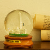 National Archives Building and Washington, D.C. Monuments Snow Globe