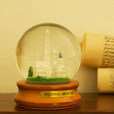 National Archives Building and Washington, D.C. Monuments Snow Globe
