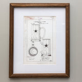 Beer Mug Patent Matted Print