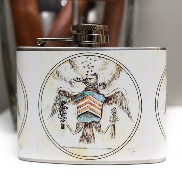 Vintage Seal 4 Oz. Flask