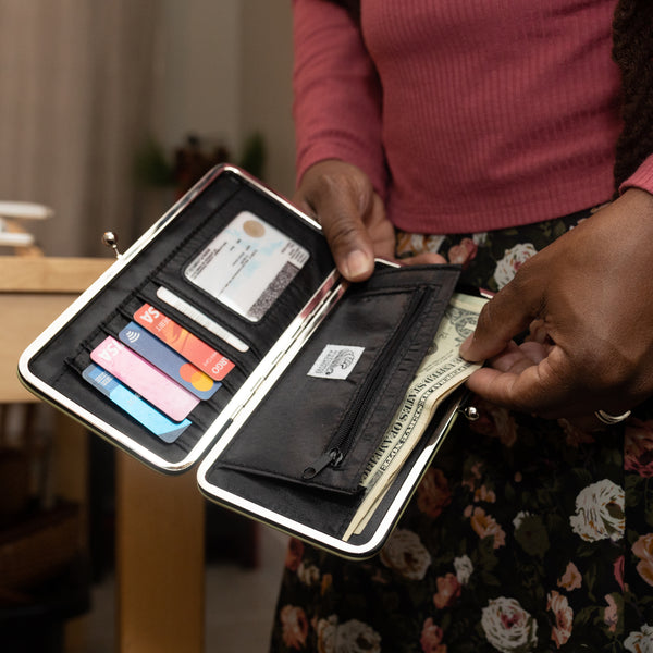 Cocktail Construction Clutch Wallet - Main Image