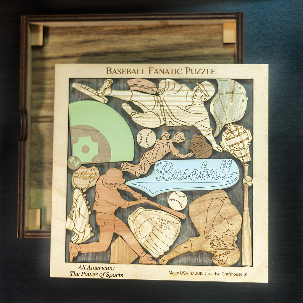 Baseball Fanatic Wooden Puzzle