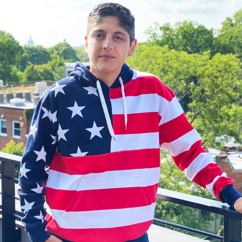 Patriotic Flag Hoodie